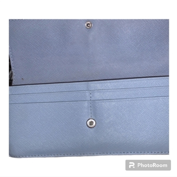 Michael Kors Blue Leather Wallet - Picture 10 of 10